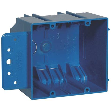 2 gang junction box plastic|shallow double gang electrical box.